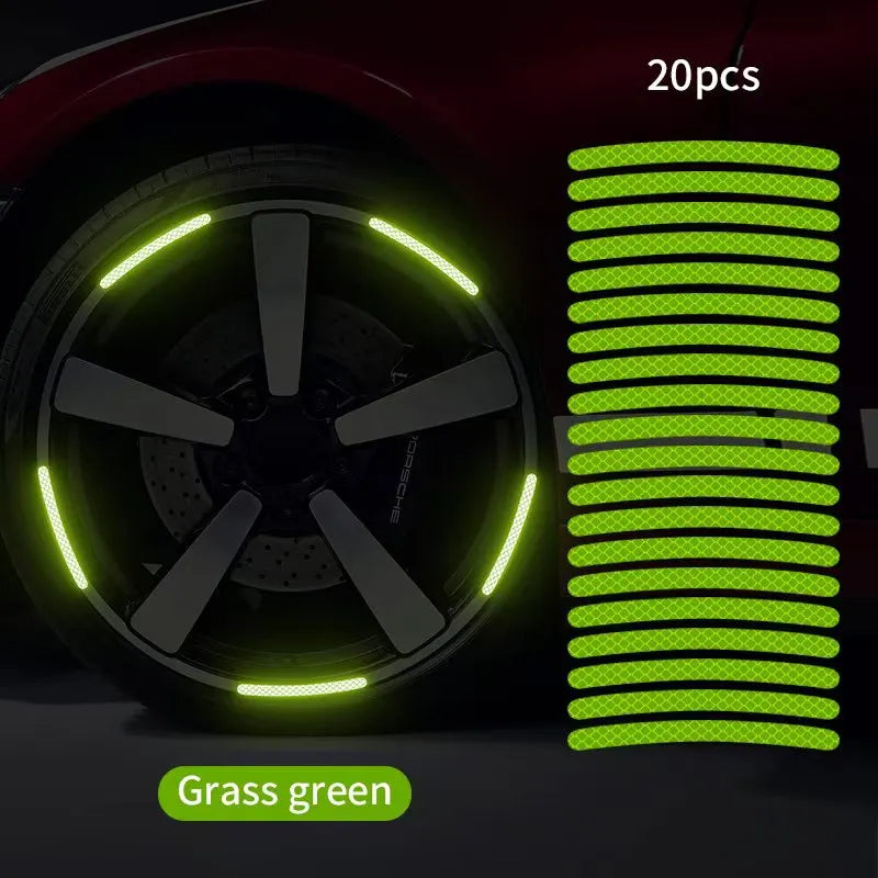 Luminous Wheel Hub Sticker for Night Driving