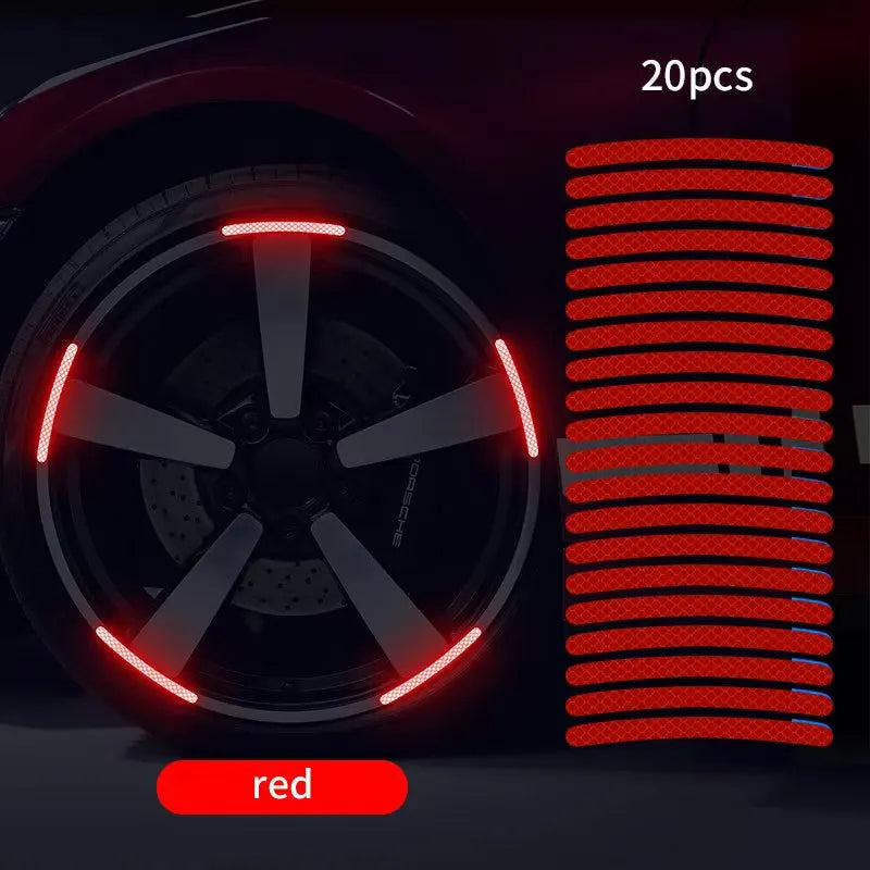 Luminous Wheel Hub Sticker for Night Driving
