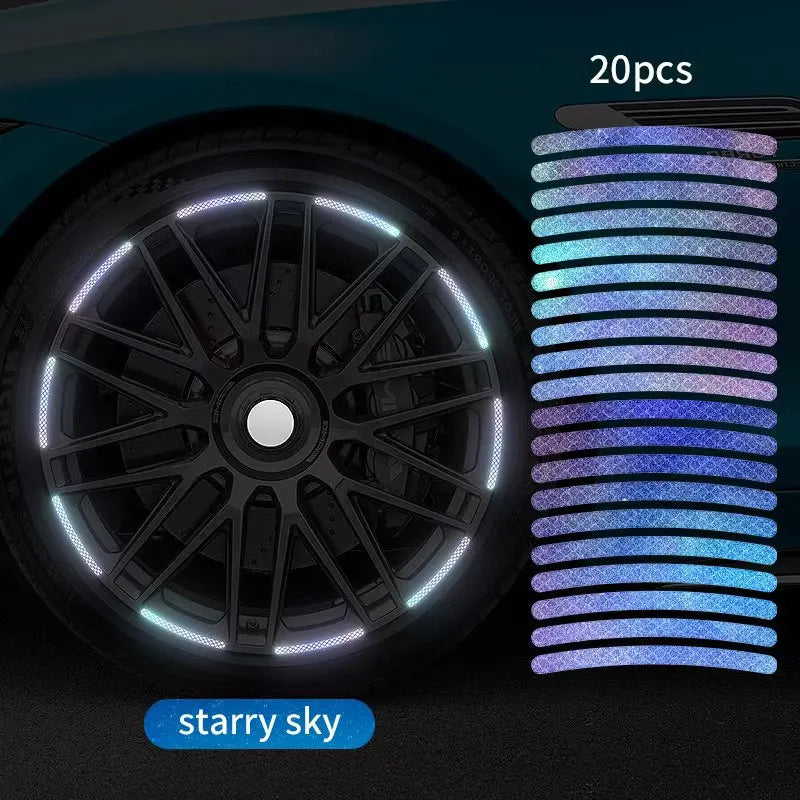Luminous Wheel Hub Sticker for Night Driving