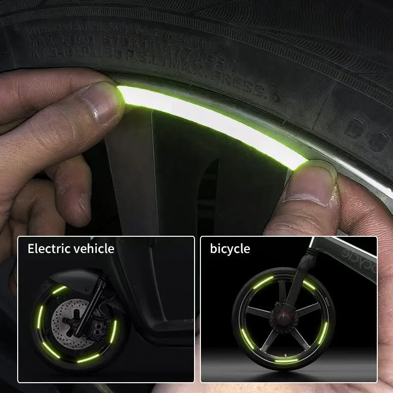 Luminous Wheel Hub Sticker for Night Driving