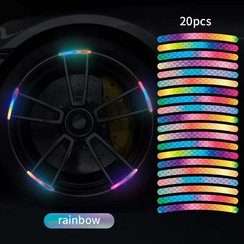 Luminous Wheel Hub Sticker for Night Driving