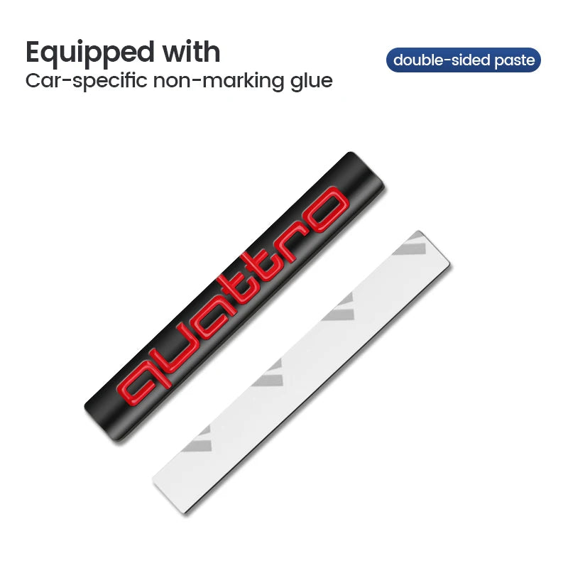 3D Metal Quattro Badge Emblem Audi