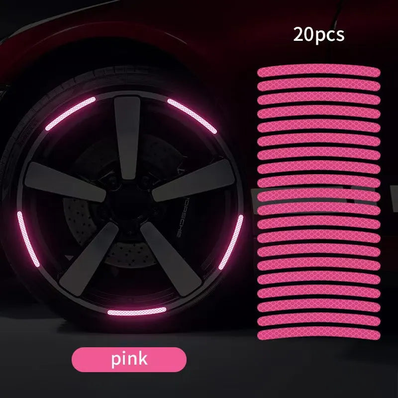 Luminous Wheel Hub Sticker for Night Driving