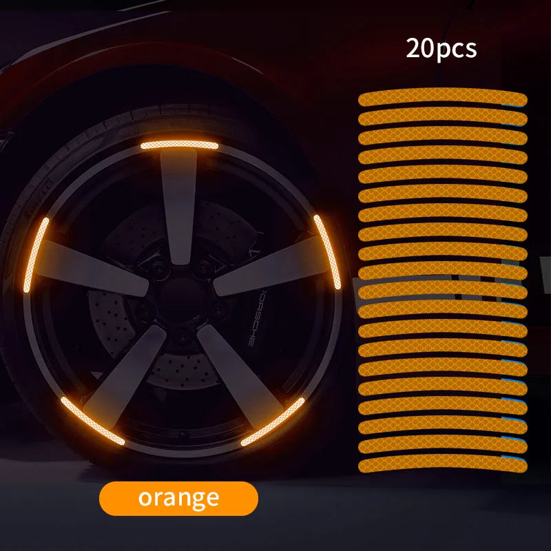 Luminous Wheel Hub Sticker for Night Driving