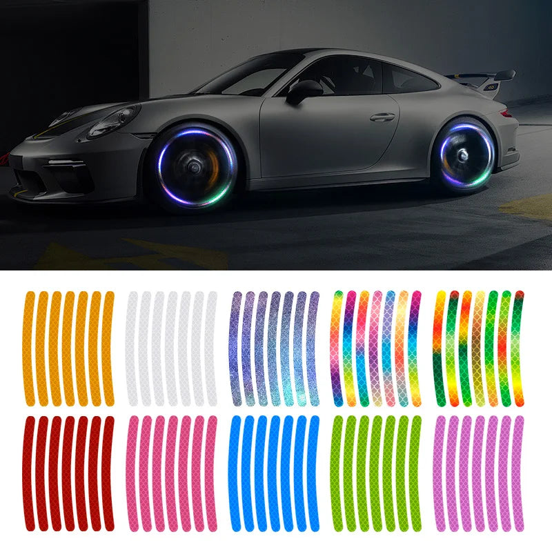 Luminous Wheel Hub Sticker for Night Driving
