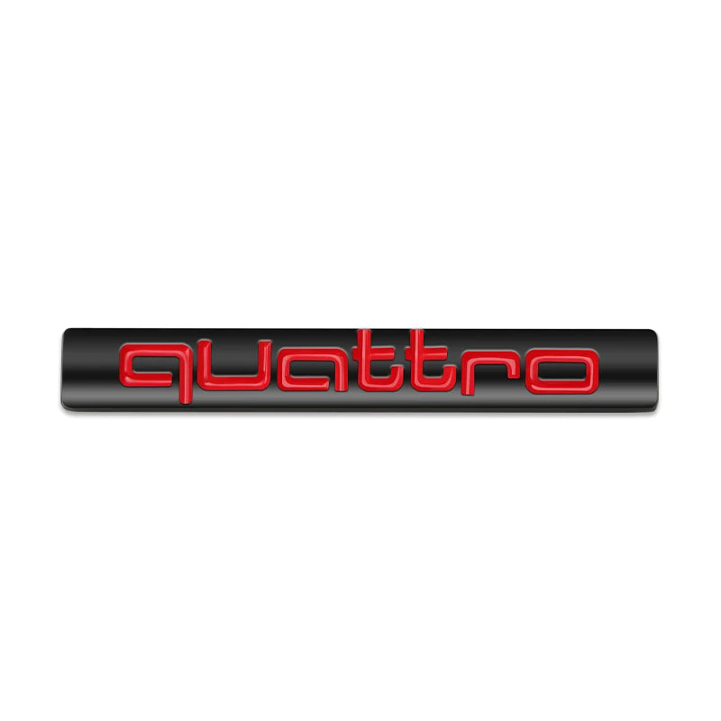 3D Metal Quattro Badge Emblem Audi