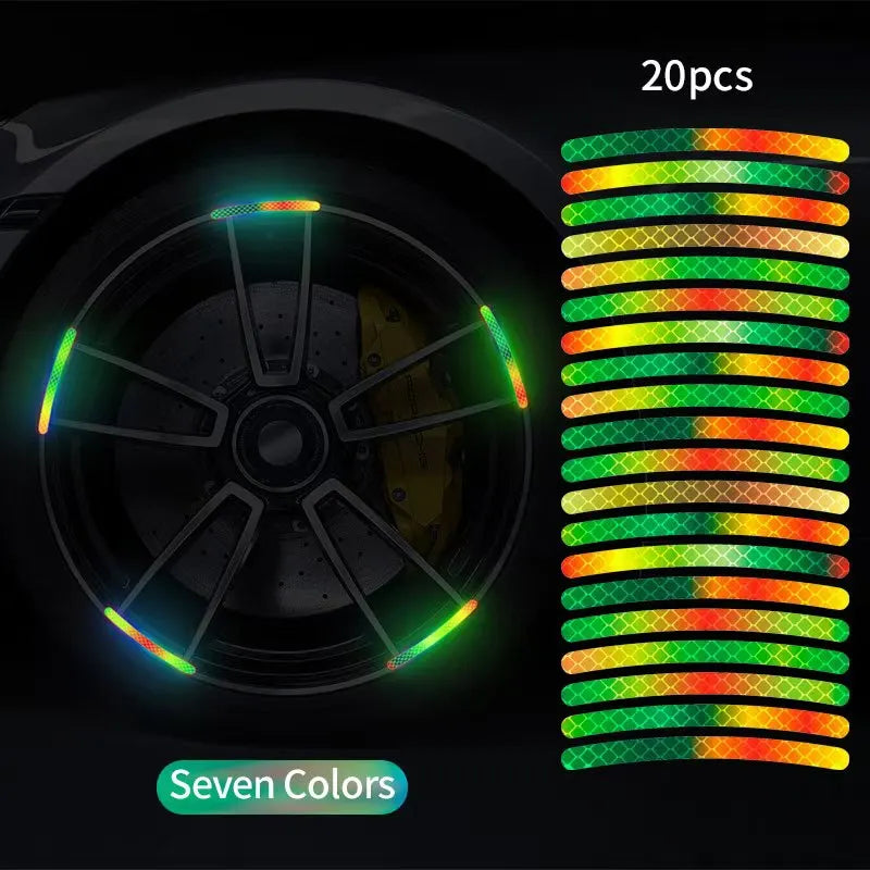 Luminous Wheel Hub Sticker for Night Driving