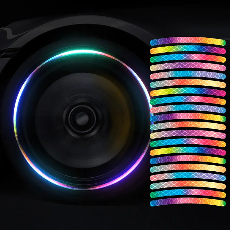 Luminous Wheel Hub Sticker for Night Driving