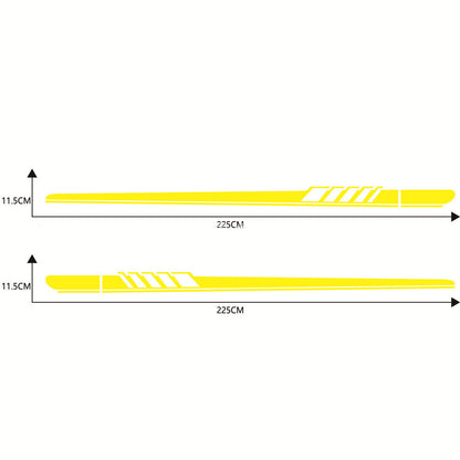 Side skirt stripe side car sticker