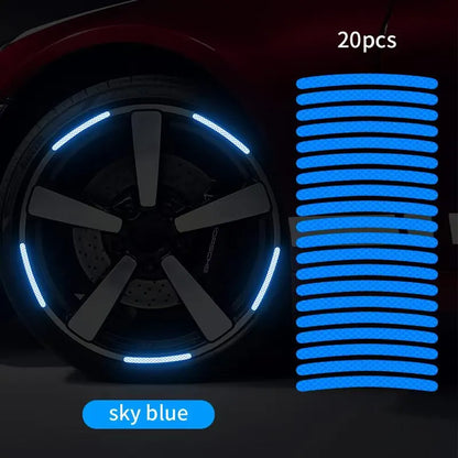 Luminous Wheel Hub  Sticker for Night Driving